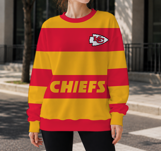 LIMITED EDITION - NEW CUSTOMIZED NFL01 KCC KANSAS CITY CHIEFS UNISEX SWEATSHIRT