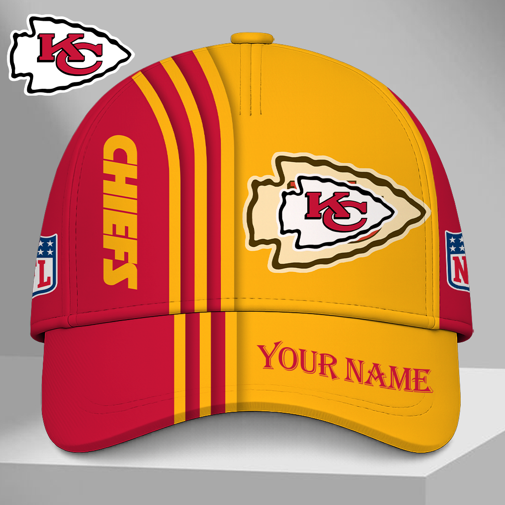 EXCLUSIVE EDITION - NEW CUSTOMIZED NFL01 KCC KANSAS CITY CHIEFS CLASSIC CAP