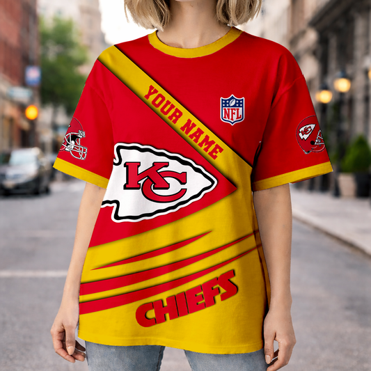 LIMITED EDITION - NEW CUSTOMIZED NFL01 KCC KANSAS CITY CHIEFS UNISEX T-SHIRT, POLO, HOODIE & JACKETS