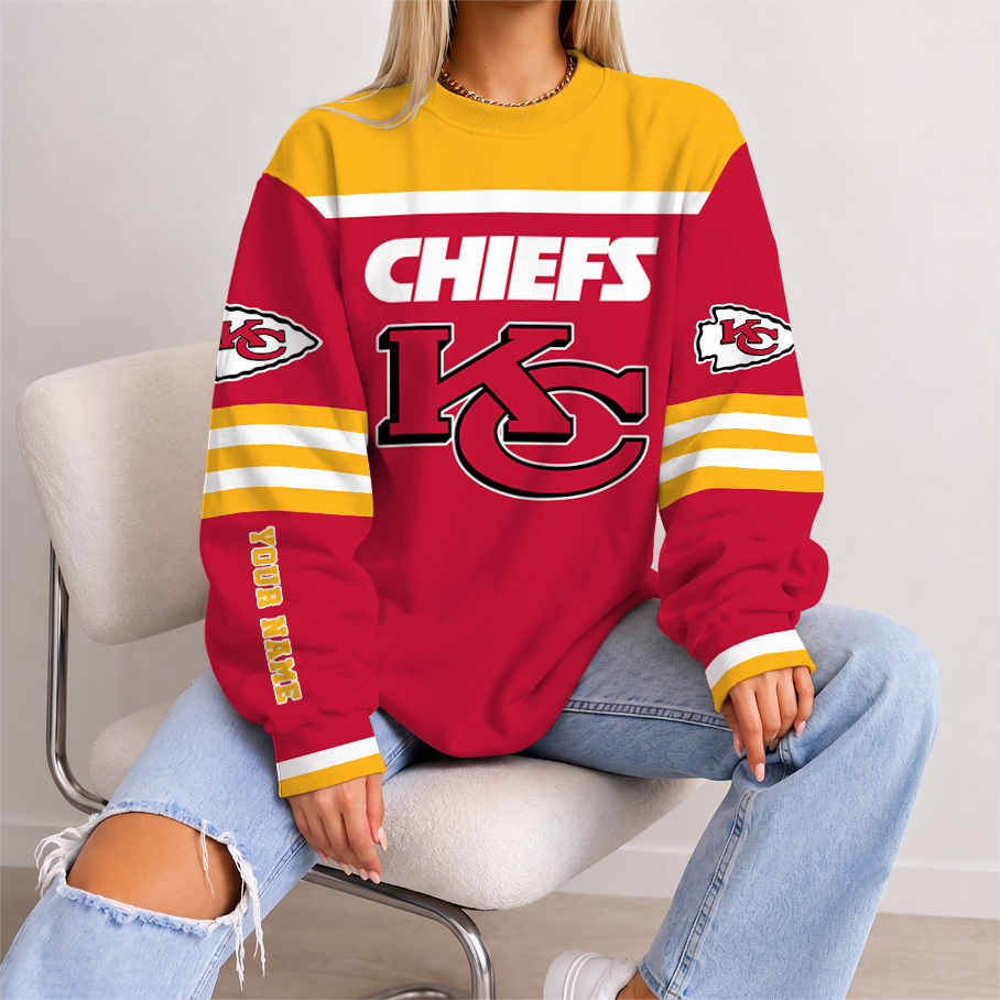 [SPECIAL OFFER] NEW CUSTOMIZED NFL01 KCC KANSAS CITY CHIEFS UNISEX SWEATSHIRT