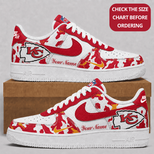 [SPECIAL OFFER] NEW CUSTOMIZED NFL01 KCC KANSAS CITY CHIEFS AF1 SHOES