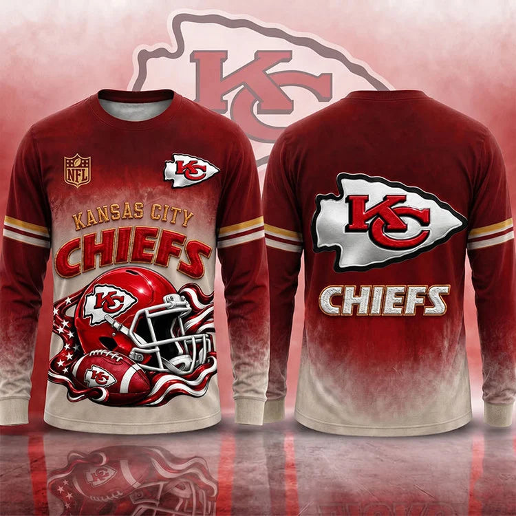 LIMITED EDITION - NEW CUSTOMIZED NFL01 KANSAS CITY CHIEFS T-SHIRTS, POLO, SWEASHIRTS, V-NECK T-SHIRT, HOODIE & ZIP HOODIE