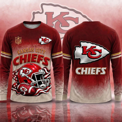 LIMITED EDITION - NEW CUSTOMIZED NFL01 KANSAS CITY CHIEFS T-SHIRTS, POLO, SWEASHIRTS, V-NECK T-SHIRT, HOODIE & ZIP HOODIE