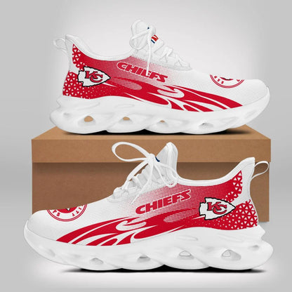 LIMITED EDITION - NEW CUSTOMIZED NFL01 KCC KANSAS CITY CHIEFS UNISEX MAX SOUL SHOES