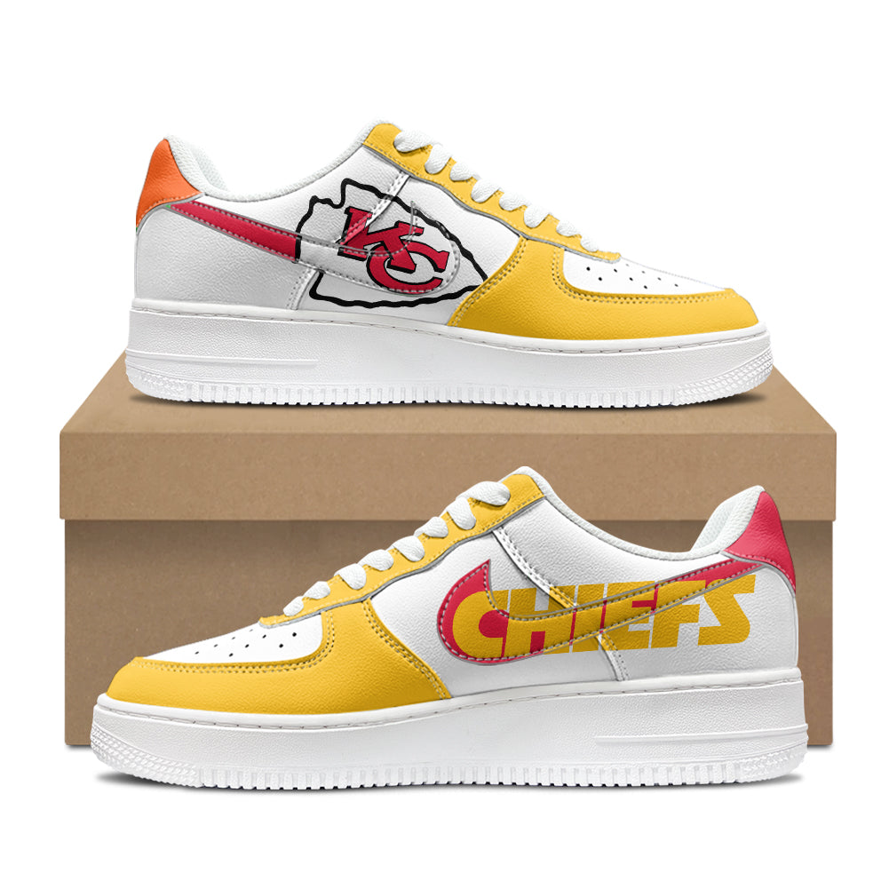 [SPECIAL OFFER] NEW CUSTOMIZED NFL01 KCC KANSAS CITY CHIEFS AF1 SHOES