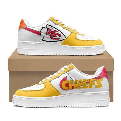[SPECIAL OFFER] NEW CUSTOMIZED NFL01 KCC KANSAS CITY CHIEFS AF1 SHOES