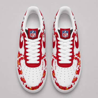[SPECIAL OFFER] NEW CUSTOMIZED NFL01 KCC KANSAS CITY CHIEFS AF1 SHOES