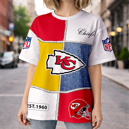 LIMITED EDITION - NEW CUSTOMIZED NFL01 KCC KANSAS CITY CHIEFS UNISEX T-SHIRT, POLO, HOODIE & JACKETS
