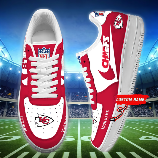 [SPECIAL OFFER] NEW CUSTOMIZED NFL01 KCC KANSAS CITY CHIEFS AF1 SNEAKERS