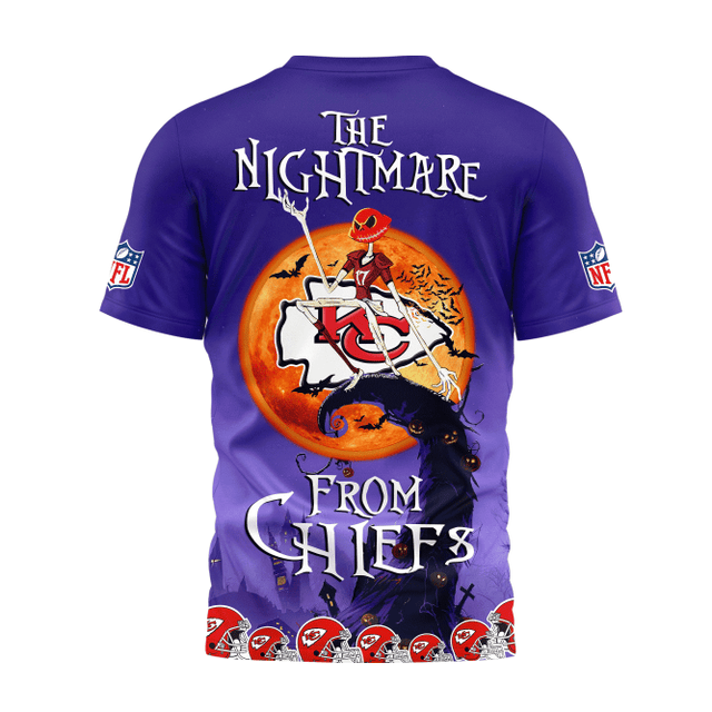 [SPECIAL OFFER] NEW CUSTOMIZED NFL01 KCC KANSAS CITY CHIEFS HALLOWEEN THE NIGHTMARE APPAREL