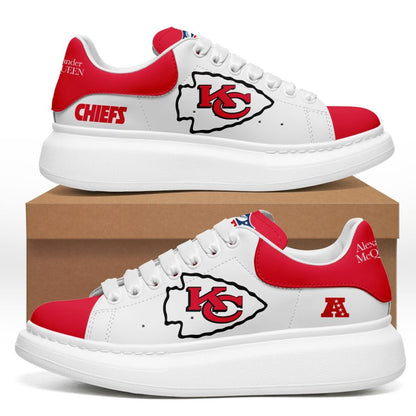 [SPECIAL OFFER] NEW CUSTOMIZED NFL01 KCC KANSAS CITY CHIEFS MCQUEEN SHOES