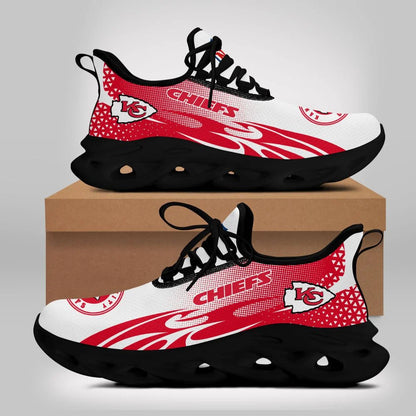 LIMITED EDITION - NEW CUSTOMIZED NFL01 KCC KANSAS CITY CHIEFS UNISEX MAX SOUL SHOES