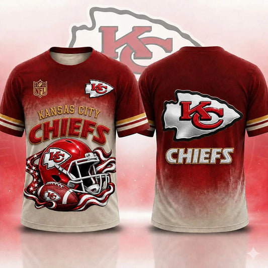 LIMITED EDITION - NEW CUSTOMIZED NFL01 KANSAS CITY CHIEFS T-SHIRTS, POLO, SWEASHIRTS, V-NECK T-SHIRT, HOODIE & ZIP HOODIE