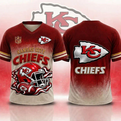 LIMITED EDITION - NEW CUSTOMIZED NFL01 KANSAS CITY CHIEFS T-SHIRTS, POLO, SWEASHIRTS, V-NECK T-SHIRT, HOODIE & ZIP HOODIE