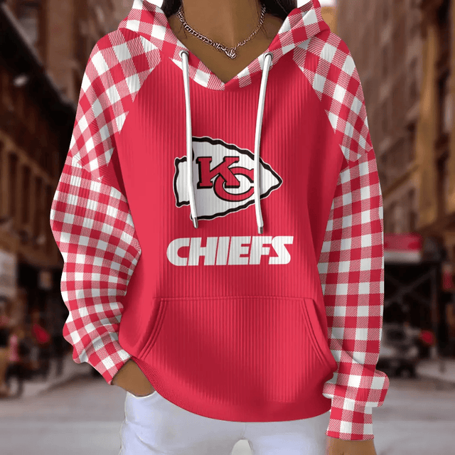 [SPECIAL OFFER] NEW CUSTOMIZED NFL01 KCC KANSAS CITY CHIEFS RIBBED HOODIE & SWEATSHIRT