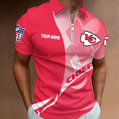 LIMITED EDITION - NEW CUSTOMIZED NFL01 KCC KANSAS CITY CHIEFS T-SHIRT, POLO SHIRT, ZIP POLO SHIRT, SWEATSHIRT, HOODIE & ZIP HOODIE