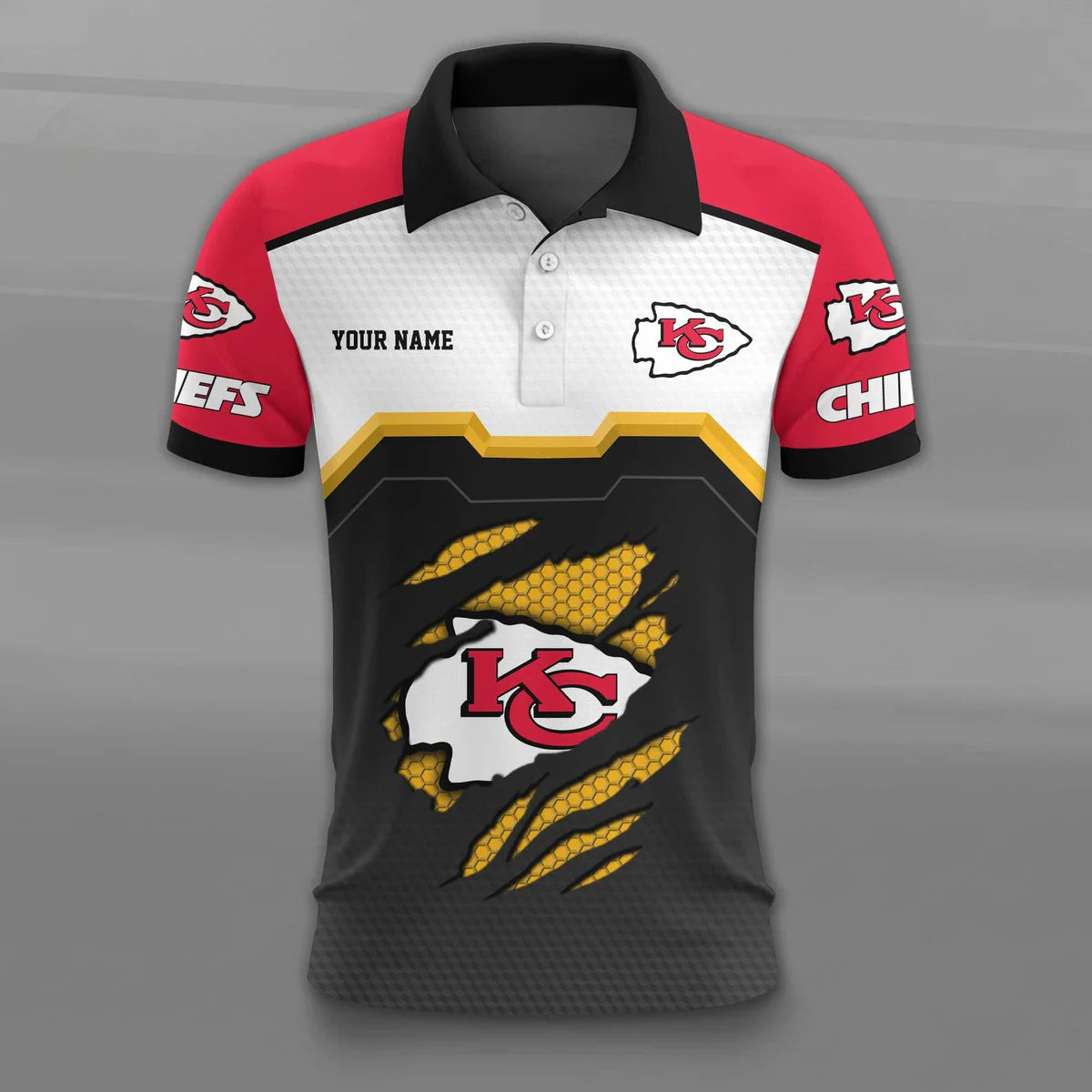 LIMITED EDITION - NEW CUSTOMIZED NFL01 KC CHIEFS T-SHIRTS, POLO, SWEASHIRTS, HOODIE & ZIP HOODIE