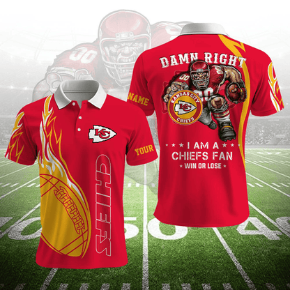 LIMITED EDITION - NEW CUSTOMIZED NFL01 KCC KANSAS CITY CHIEFS UNISEX T-SHIRT, POLO, HOODIE & JACKETS