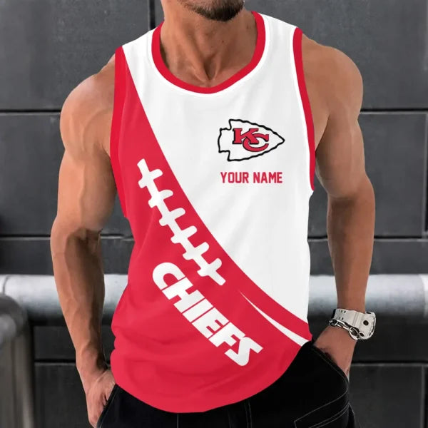 [SPECIAL OFFER] NEW CUSTOMIZED NFL01 KCC KANSAS CITY CHIEFS UNISEX TANK TOP