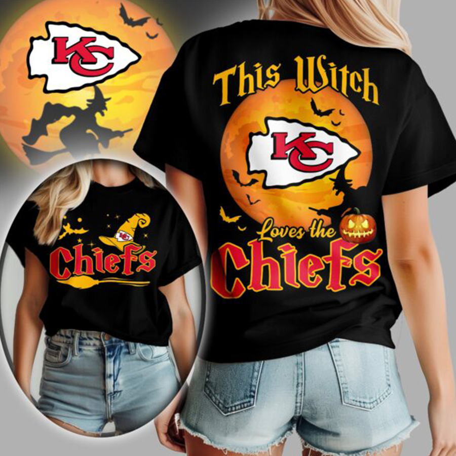 [SPECIAL OFFER] NEW CUSTOMIZED NFL01 KCC KANSAS CITY CHIEFS HALLOWEEN T-SHIRT, HOODIE & ZIP HOODIE