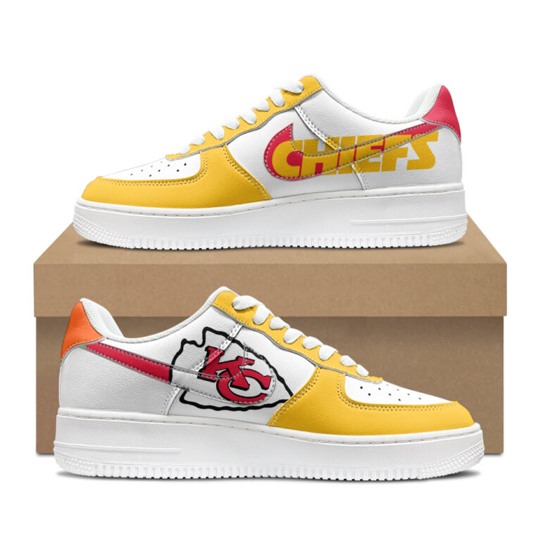 [SPECIAL OFFER] NEW CUSTOMIZED NFL01 KCC KANSAS CITY CHIEFS AF1 SHOES