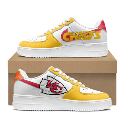 [SPECIAL OFFER] NEW CUSTOMIZED NFL01 KCC KANSAS CITY CHIEFS AF1 SHOES