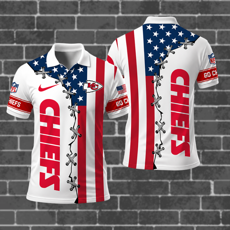 [SPECIAL OFFER] NEW CUSTOMIZED NFL01 KCC KANSAS CITY CHIEFS POLO SHIRT