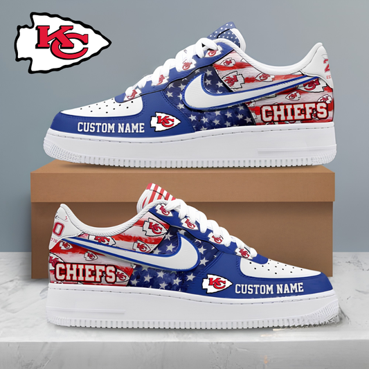 [SPECIAL OFFER] NEW CUSTOMIZED NFL01 KCC KANSAS CITY CHIEFS AF1 SHOES