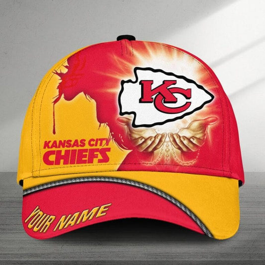 LIMITED EDITION - NEW CUSTOMIZED NFL01 KCC KANSAS CITY CHIEFS CLASSIC CAP