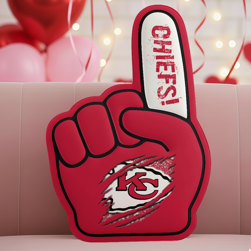 LIMITED EDITION - NEW CUSTOMIZED NFL01 KCC KANSAS CITY CHIEFS 3D BODY PILLOW