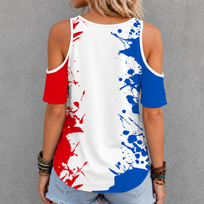 [FAN FAVORITE] NEW CUSTOMIZED NCAA MAM01 KSJ KANSAS JAYHAWKS CRISS CROSS V-NECK TOP