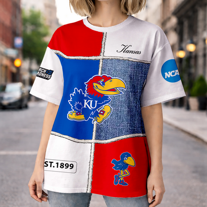 VIRAL EDITION - NEW CUSTOMIZED NCAA MAM01 KSJ KS JAYHAWKS HOODIE, T-SHIRTS, ZIP HOODIE, SWEATSHIRTS & POLO SHIRT