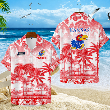 LIMITED EDITION - NEW CUSTOMIZED MAM01 KSJ KANSAS JAYHAWKS UNISEX HAWAIIAN SHIRT