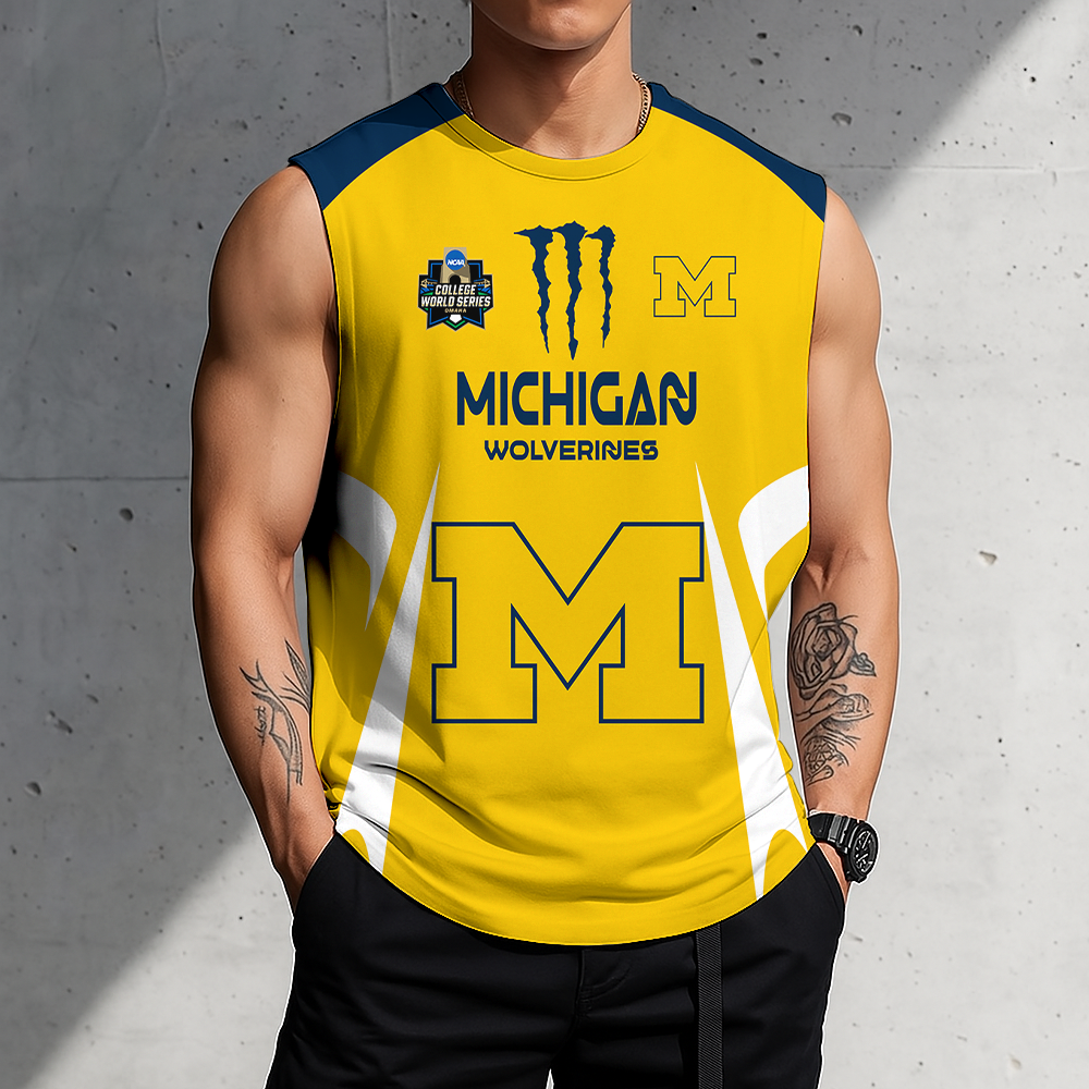LIMITED DROP - NEW CUSTOMIZED | NCAA CWS01 MIW MI WOLVERINES MEN'S GYM SHIRT