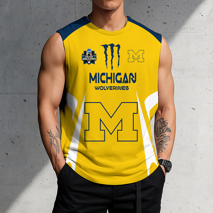 LIMITED DROP - NEW CUSTOMIZED | NCAA CWS01 MIW MI WOLVERINES MEN'S GYM SHIRT