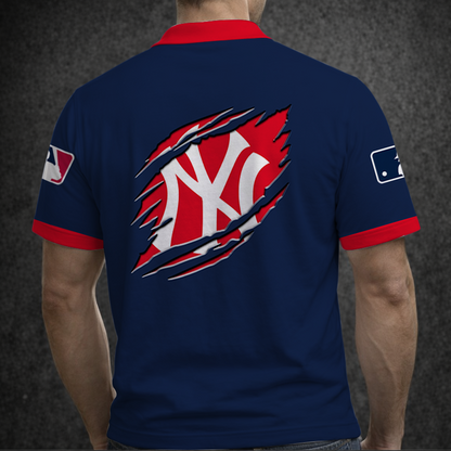 [FLASH SALE] NEW CUSTOMIZED MLB01 NNY NEW YORK YANKEES POLO SHIRT