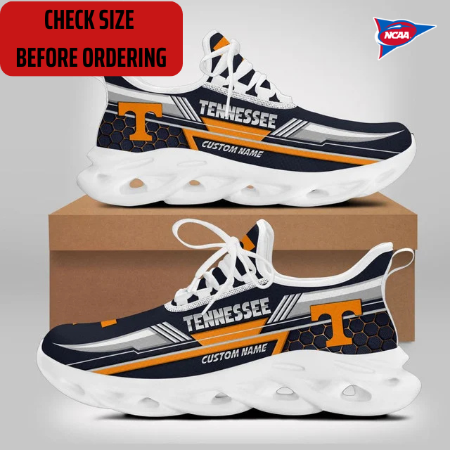 ELITE EDITION - NEW CUSTOMIZED NCAA FBS01 TNV TENNESSEE VOLUNTEERS CLUNKY SNEAKERS