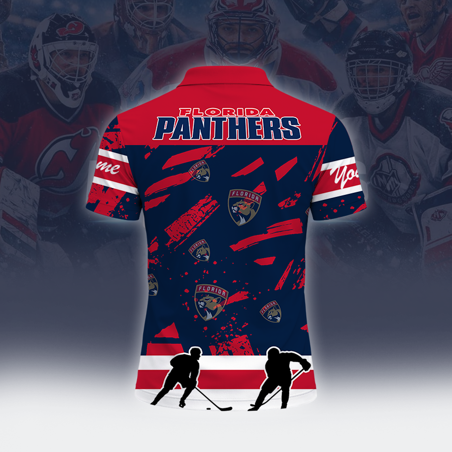 [SUPER SALE] NEW CUSTOMIZED NHL01 FPT FLORIDA PANTHERS POLO SHIRT