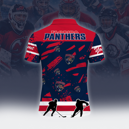 [SUPER SALE] NEW CUSTOMIZED NHL01 FPT FLORIDA PANTHERS POLO SHIRT