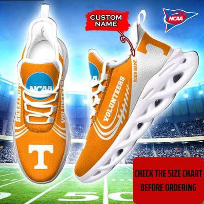 ELITE EDITION - NEW CUSTOMIZED NCAA FBS01 TNV TENNESSEE VOLUNTEERS CLUNKY SNEAKERS