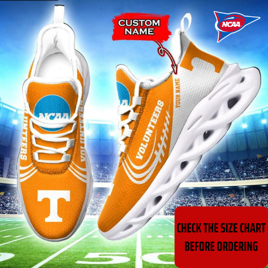 ELITE EDITION - NEW CUSTOMIZED NCAA FBS01 TNV TENNESSEE VOLUNTEERS CLUNKY SNEAKERS