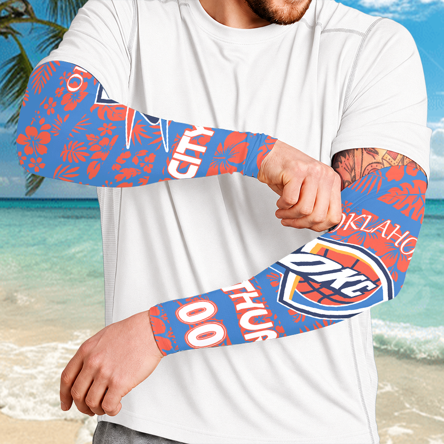[HOT DEAL] NEW CUSTOMIZED NBA01 OCT OKLAHOMA CITY THUNDER SUN ARM SLEEVES