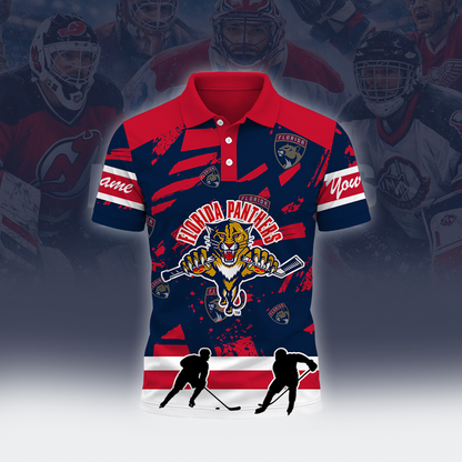 [SUPER SALE] NEW CUSTOMIZED NHL01 FPT FLORIDA PANTHERS POLO SHIRT