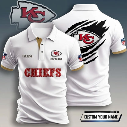 SPECIAL EDITION - NEW CUSTOMIZED NFL01 KCC KANSAS CITY CHIEFS T-SHIRT, POLO SHIRT, ZIP POLO SHIRT, HOODIE, ZIP HOODIE & SWEATSHIRT