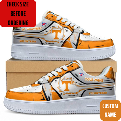 VIRAL EDITION - NEW CUSTOMIZED NCAA FBS01 TNV TENNESSEE VOLUNTEERS AF1 SHOES