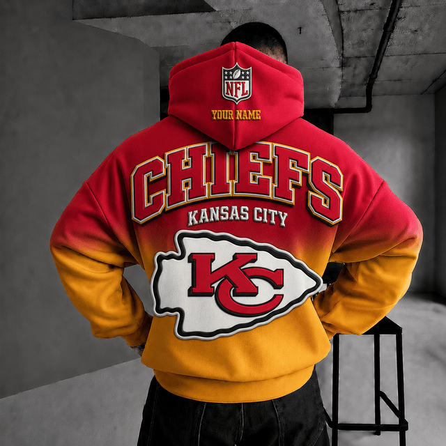 EXCLUSIVE EDITION - NEW CUSTOMIZED NFL01 KCC KANSAS CITY CHIEFS HOODIE, ZIP HOODIE, POLO SHIRT, ZIP POLO SHIRT, T-SHIRT & SWEATSHIRT