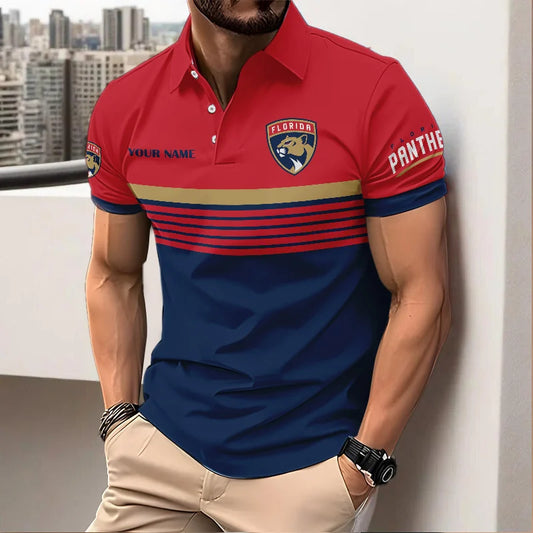 VIRAL EDITION - NEW CUSTOMIZED NHL01 FPT FLORIDA PANTHERS POLO SHIRT, ZIP POLO SHIRT & T-SHIRTS