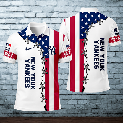 LIMITED EDITION - NEW CUSTOMIZED MLB01 NYY NEW YORK YANKEES POLO SHIRT