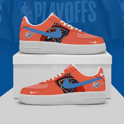 [HOT DEAL] NEW CUSTOMIZED NBA01 OCT OKLAHOMA CITY THUNDER AF1 SHOES
