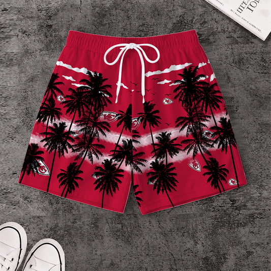 LIMITED EDITION - NEW CUSTOMIZED NFL01 KCC KANSAS CITY CHIEFS SHORT PANTS
